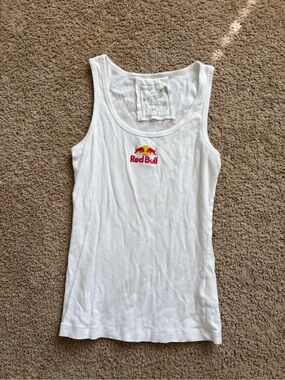 Red Bull White Tank Top Size Small